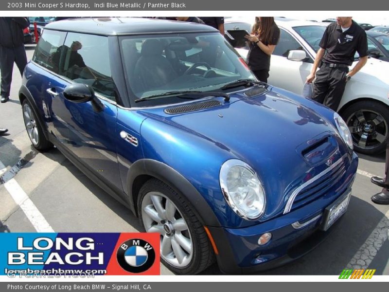 Indi Blue Metallic / Panther Black 2003 Mini Cooper S Hardtop