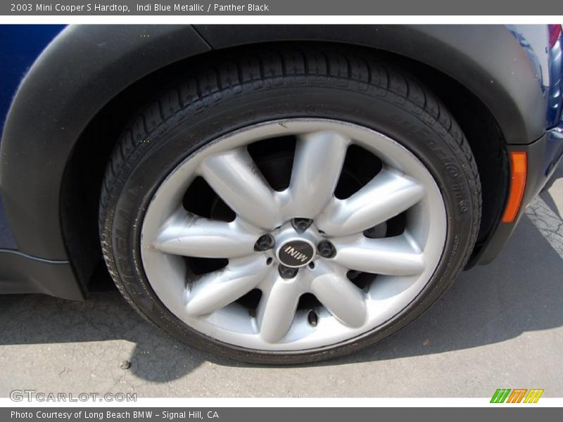 Indi Blue Metallic / Panther Black 2003 Mini Cooper S Hardtop
