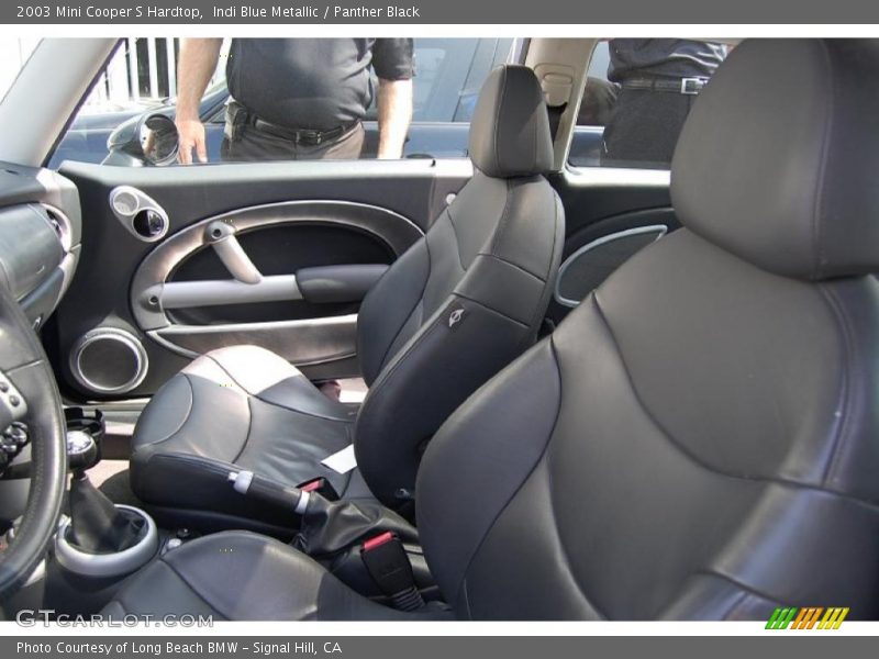 Indi Blue Metallic / Panther Black 2003 Mini Cooper S Hardtop