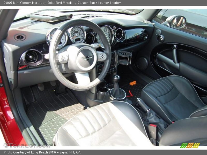 Solar Red Metallic / Carbon Black Lounge Leather 2006 Mini Cooper Hardtop