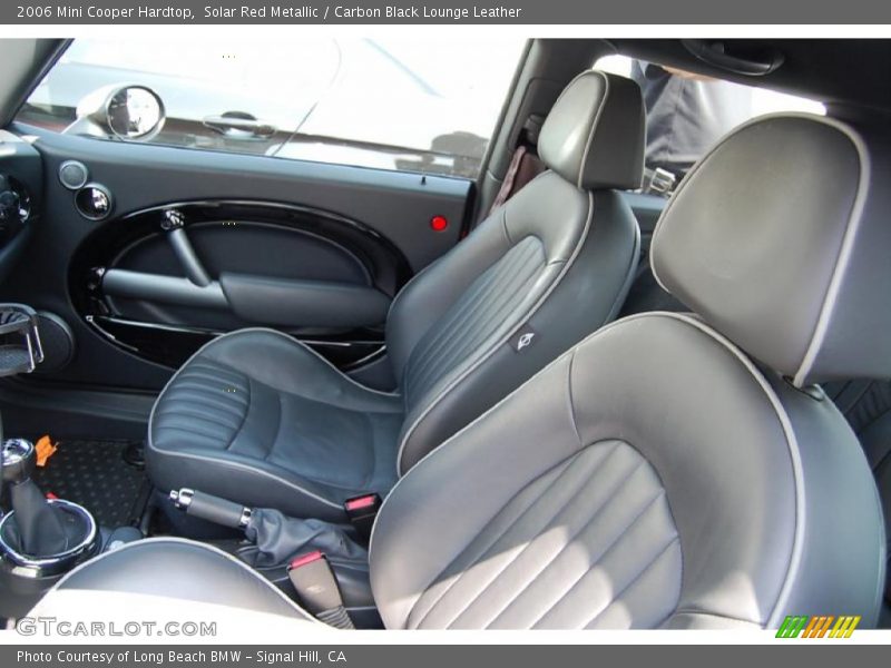 Solar Red Metallic / Carbon Black Lounge Leather 2006 Mini Cooper Hardtop