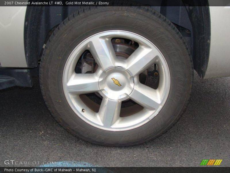 Gold Mist Metallic / Ebony 2007 Chevrolet Avalanche LT 4WD