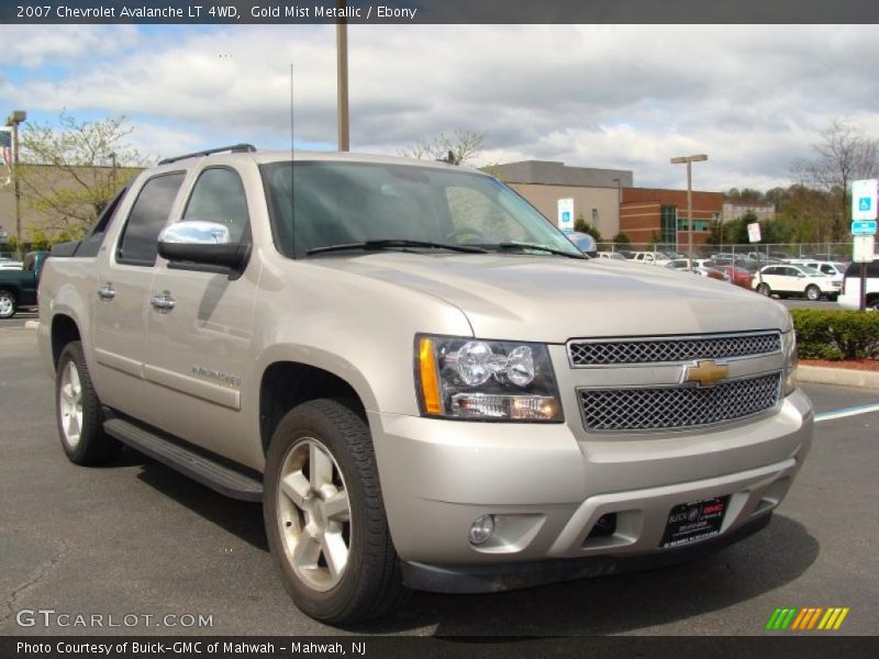 Gold Mist Metallic / Ebony 2007 Chevrolet Avalanche LT 4WD