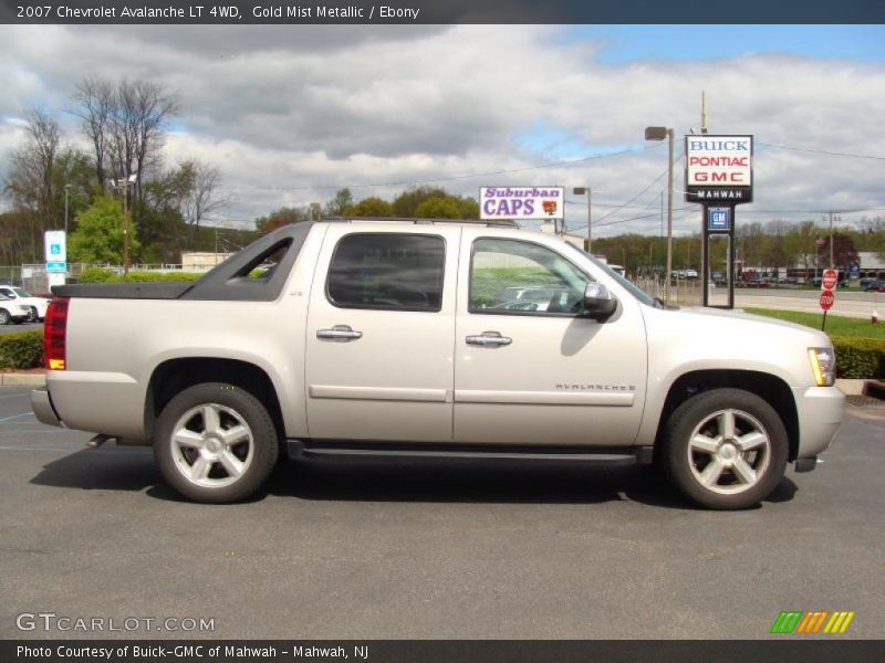 Gold Mist Metallic / Ebony 2007 Chevrolet Avalanche LT 4WD