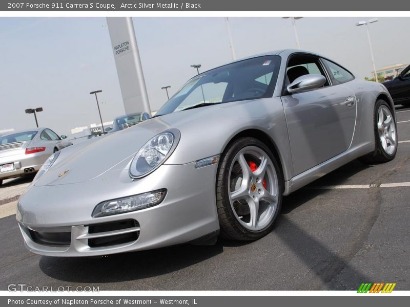 Arctic Silver Metallic / Black 2007 Porsche 911 Carrera S Coupe