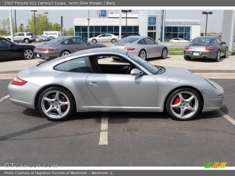 Arctic Silver Metallic / Black 2007 Porsche 911 Carrera S Coupe