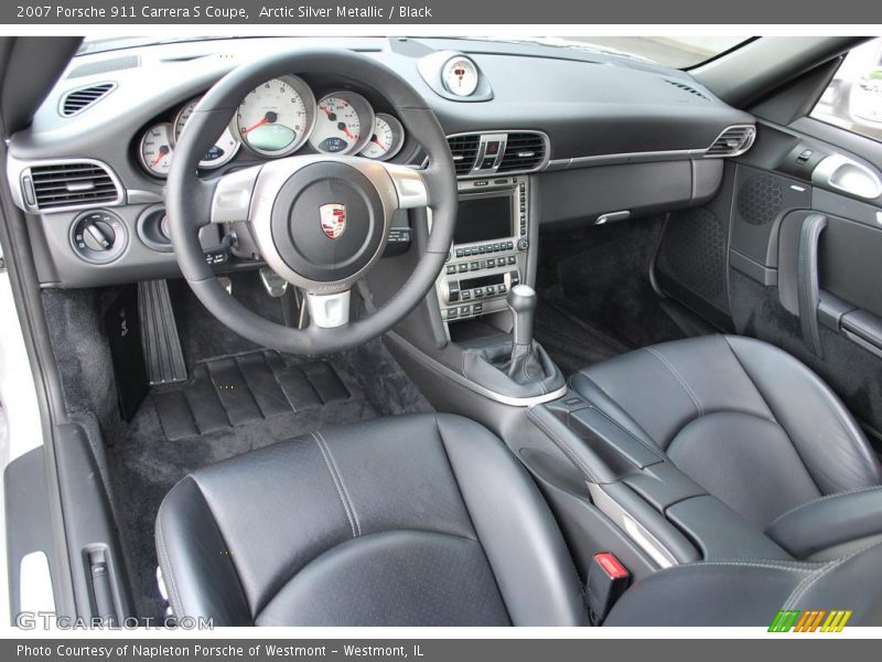 Arctic Silver Metallic / Black 2007 Porsche 911 Carrera S Coupe