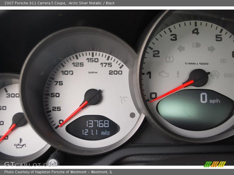Arctic Silver Metallic / Black 2007 Porsche 911 Carrera S Coupe