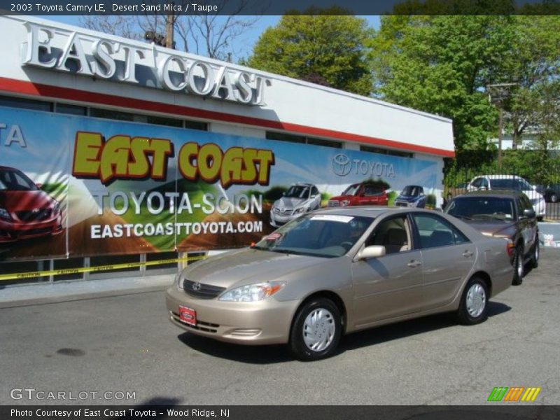 Desert Sand Mica / Taupe 2003 Toyota Camry LE