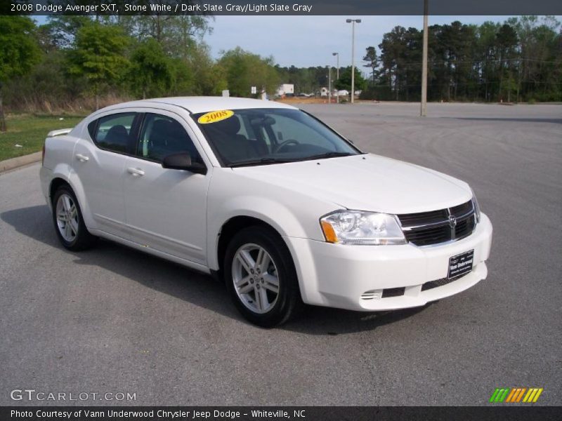 Stone White / Dark Slate Gray/Light Slate Gray 2008 Dodge Avenger SXT