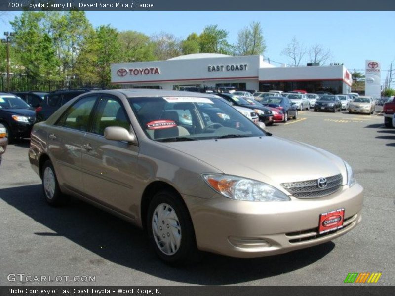 Desert Sand Mica / Taupe 2003 Toyota Camry LE