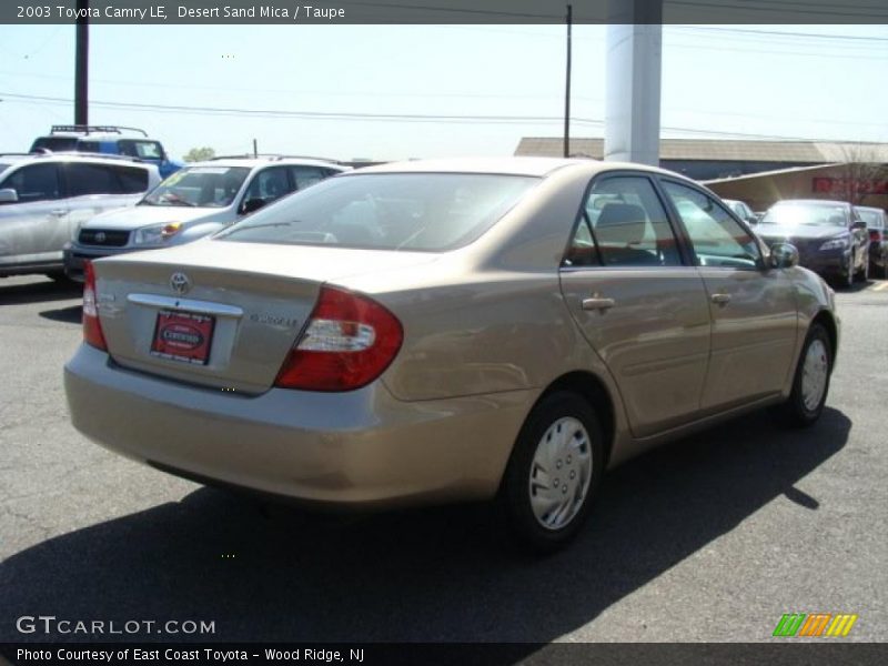 Desert Sand Mica / Taupe 2003 Toyota Camry LE