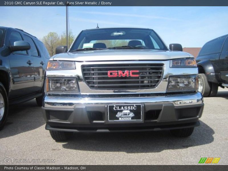 Pure Silver Metallic / Ebony 2010 GMC Canyon SLE Regular Cab