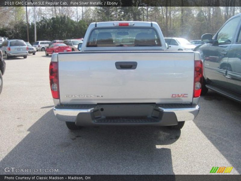 Pure Silver Metallic / Ebony 2010 GMC Canyon SLE Regular Cab