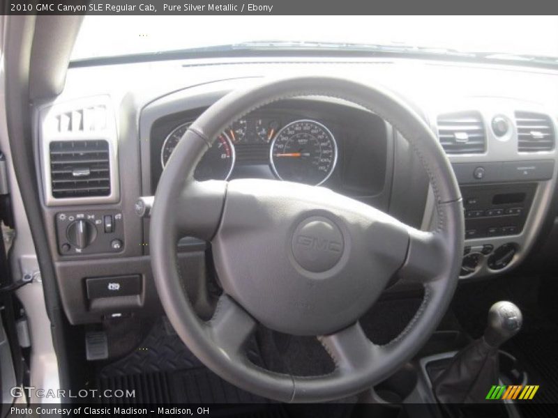 Pure Silver Metallic / Ebony 2010 GMC Canyon SLE Regular Cab
