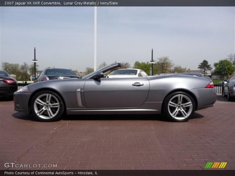 Lunar Grey Metallic / Ivory/Slate 2007 Jaguar XK XKR Convertible