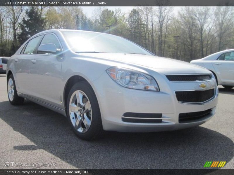 Silver Ice Metallic / Ebony 2010 Chevrolet Malibu LT Sedan