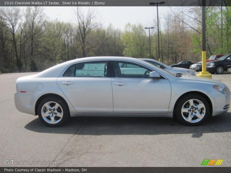 Silver Ice Metallic / Ebony 2010 Chevrolet Malibu LT Sedan