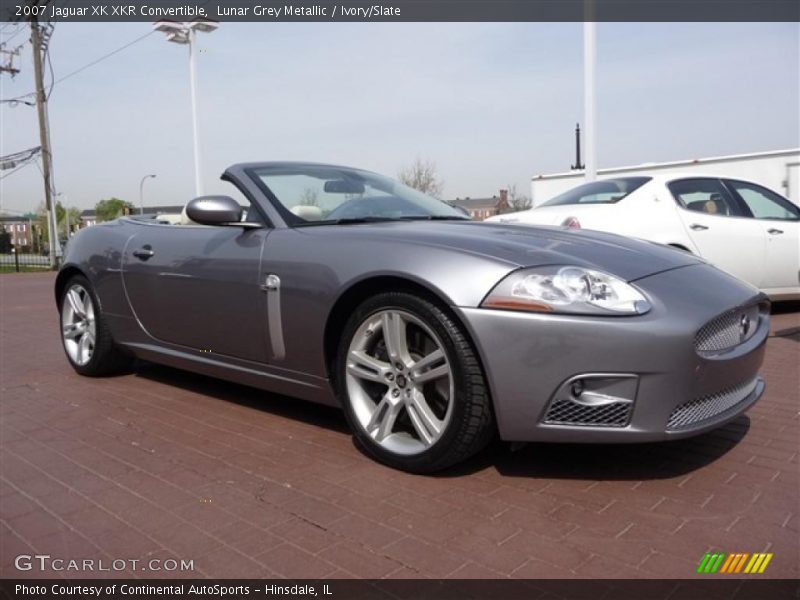 Lunar Grey Metallic / Ivory/Slate 2007 Jaguar XK XKR Convertible
