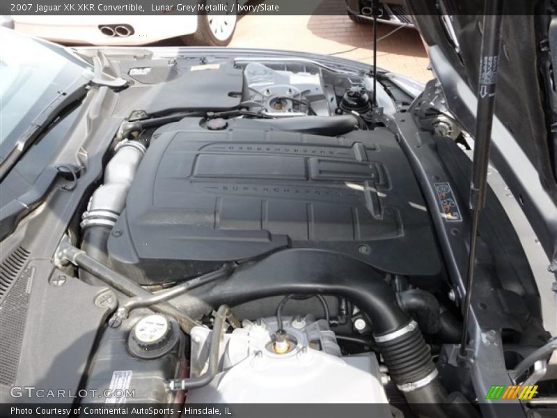 Lunar Grey Metallic / Ivory/Slate 2007 Jaguar XK XKR Convertible