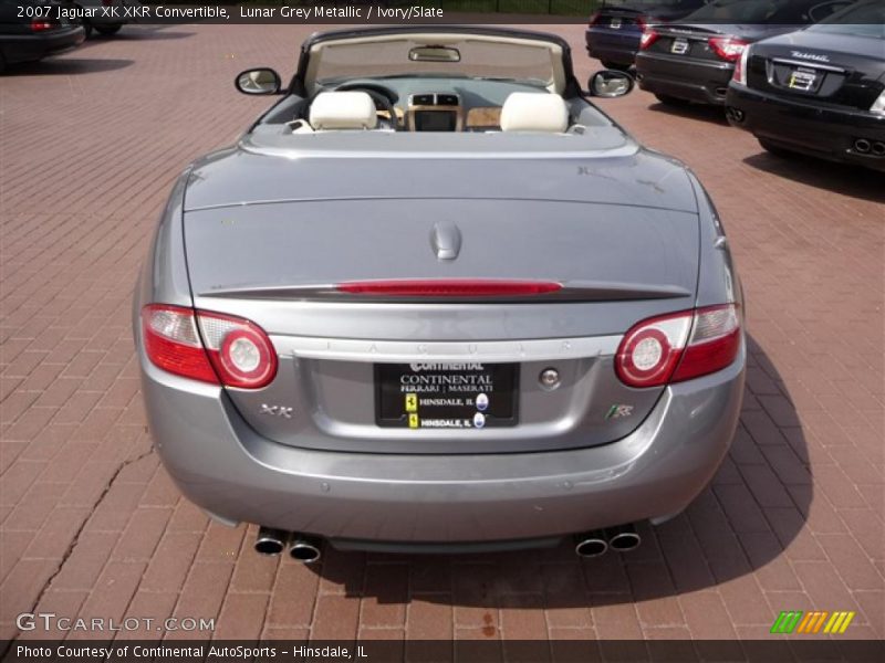 Lunar Grey Metallic / Ivory/Slate 2007 Jaguar XK XKR Convertible