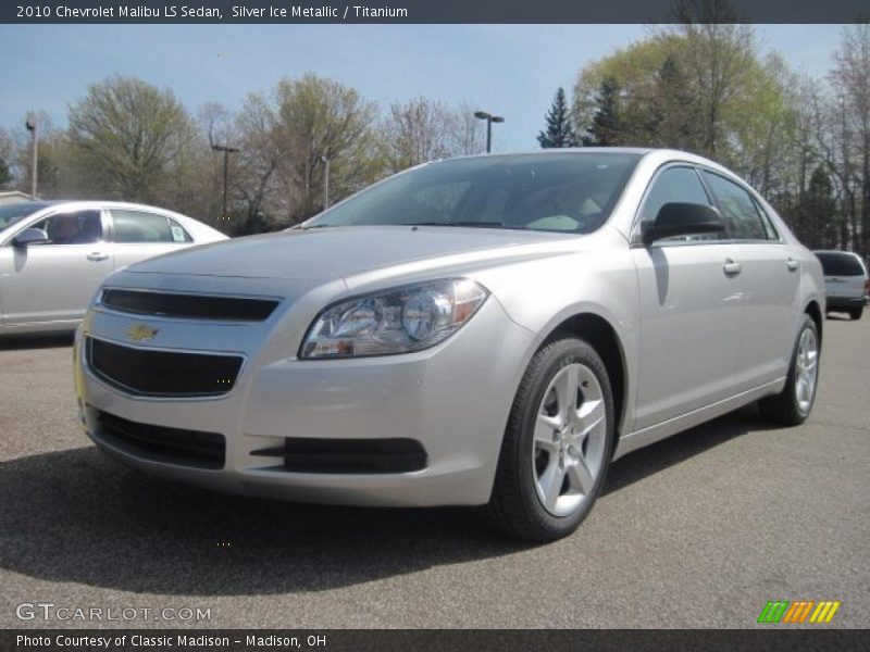 Silver Ice Metallic / Titanium 2010 Chevrolet Malibu LS Sedan