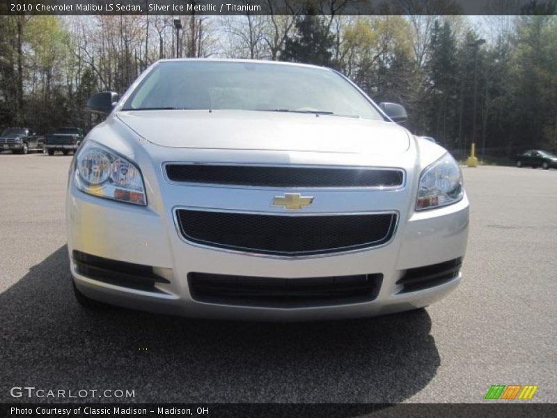 Silver Ice Metallic / Titanium 2010 Chevrolet Malibu LS Sedan