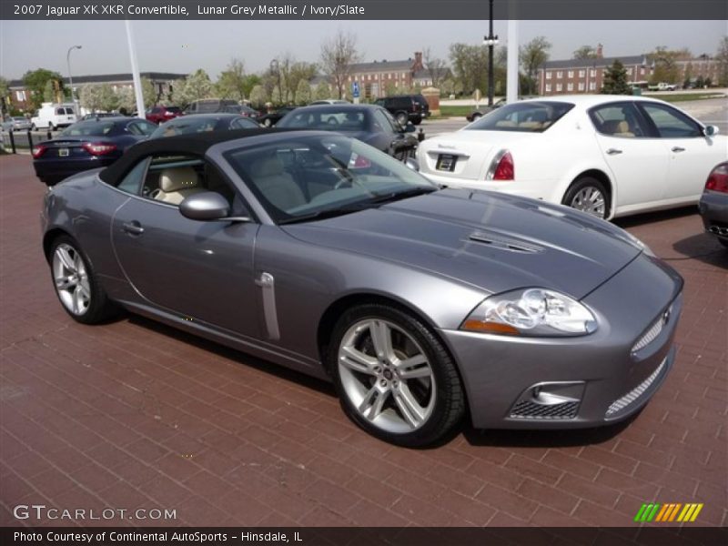 Lunar Grey Metallic / Ivory/Slate 2007 Jaguar XK XKR Convertible