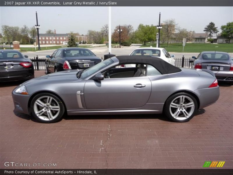 Lunar Grey Metallic / Ivory/Slate 2007 Jaguar XK XKR Convertible