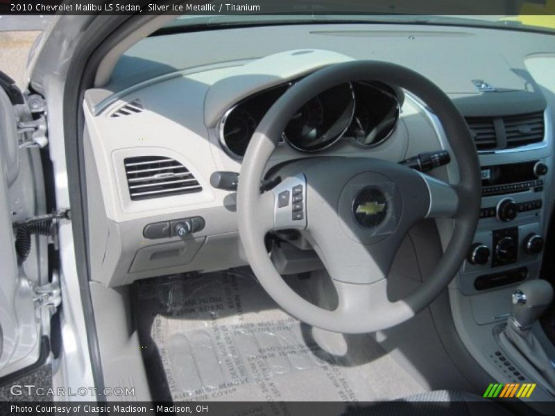 Silver Ice Metallic / Titanium 2010 Chevrolet Malibu LS Sedan