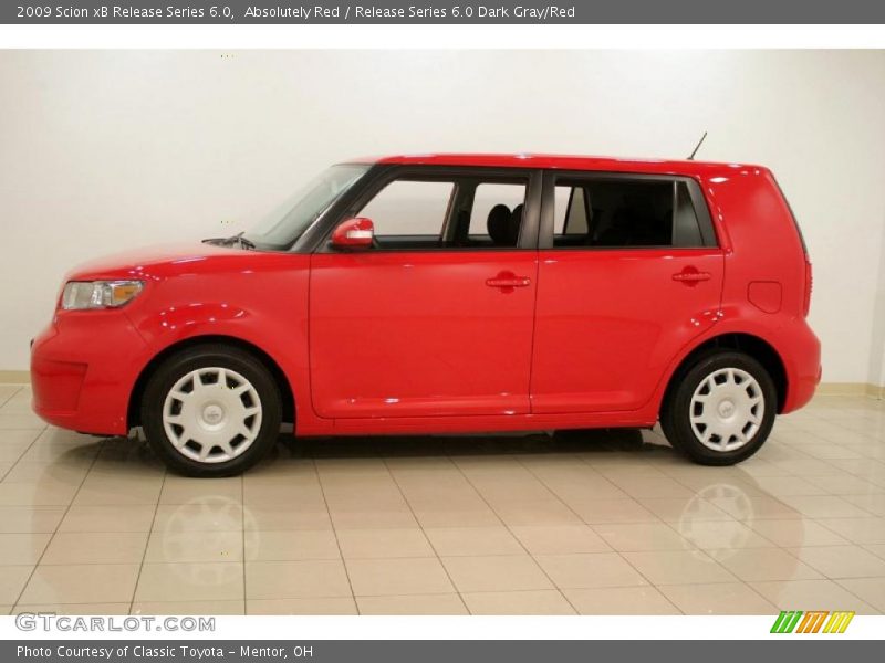 Absolutely Red / Release Series 6.0 Dark Gray/Red 2009 Scion xB Release Series 6.0