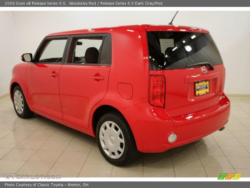 Absolutely Red / Release Series 6.0 Dark Gray/Red 2009 Scion xB Release Series 6.0