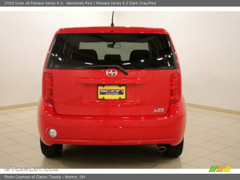 Absolutely Red / Release Series 6.0 Dark Gray/Red 2009 Scion xB Release Series 6.0