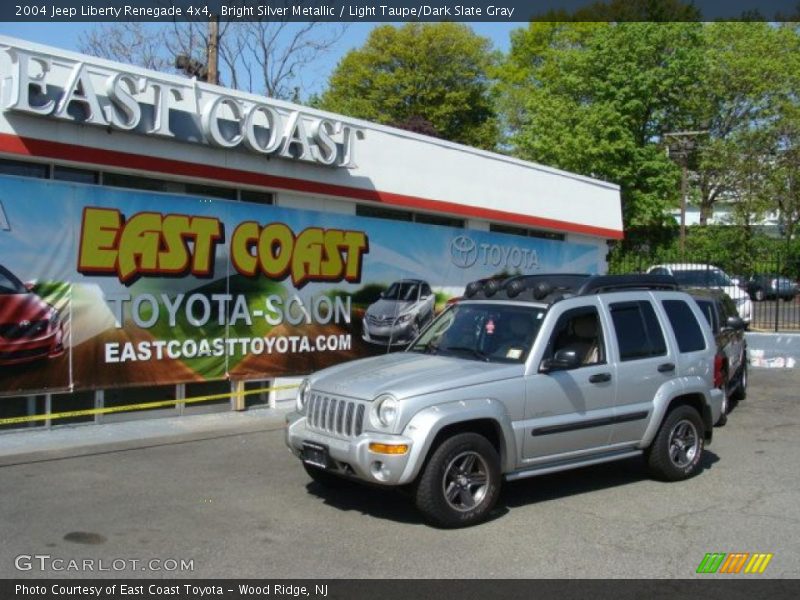 Bright Silver Metallic / Light Taupe/Dark Slate Gray 2004 Jeep Liberty Renegade 4x4