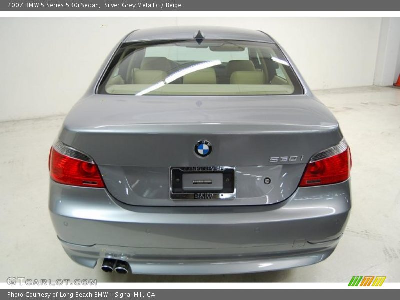 Silver Grey Metallic / Beige 2007 BMW 5 Series 530i Sedan