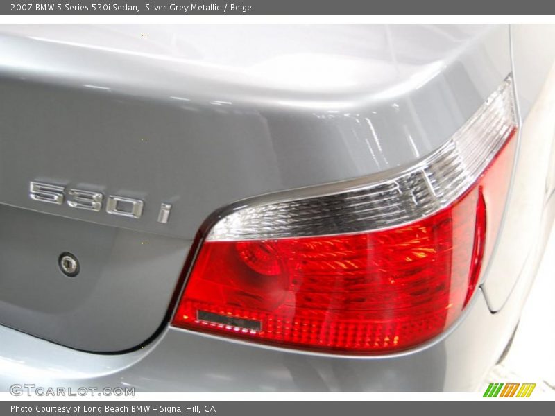 Silver Grey Metallic / Beige 2007 BMW 5 Series 530i Sedan