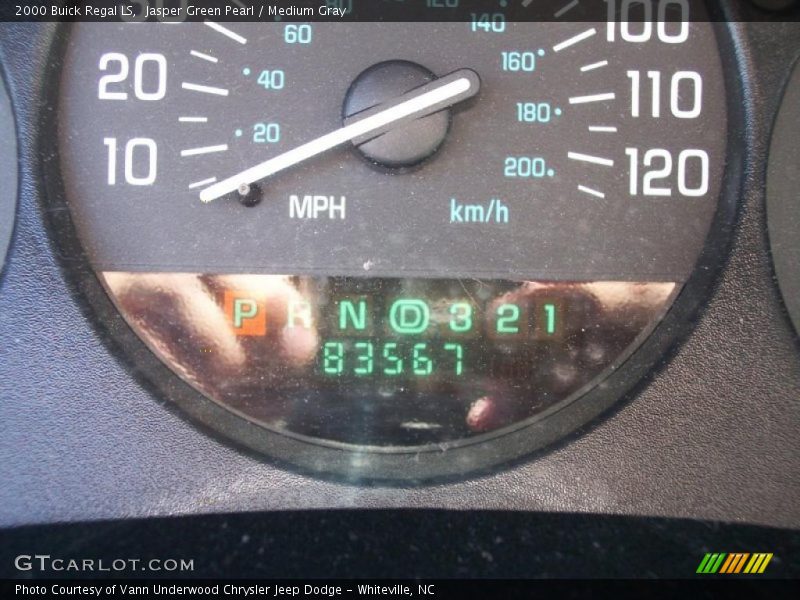 Jasper Green Pearl / Medium Gray 2000 Buick Regal LS