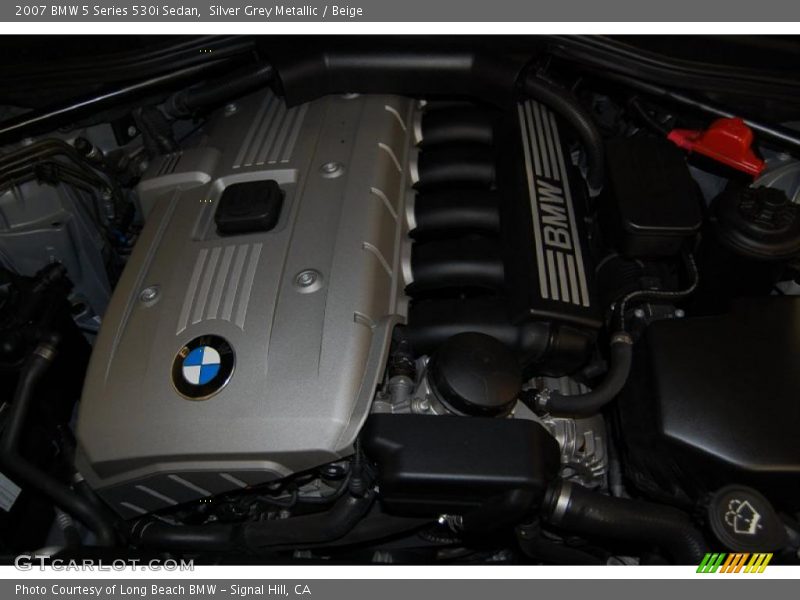Silver Grey Metallic / Beige 2007 BMW 5 Series 530i Sedan