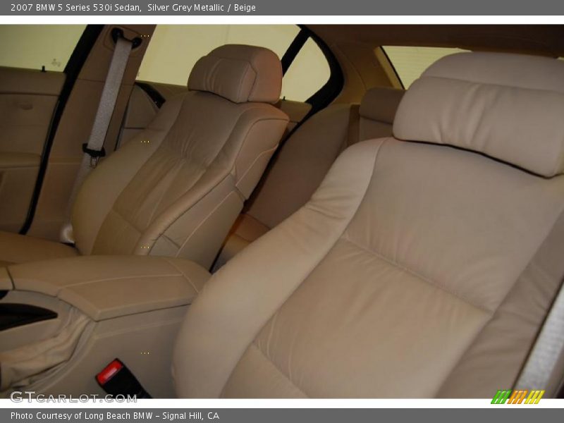 Silver Grey Metallic / Beige 2007 BMW 5 Series 530i Sedan