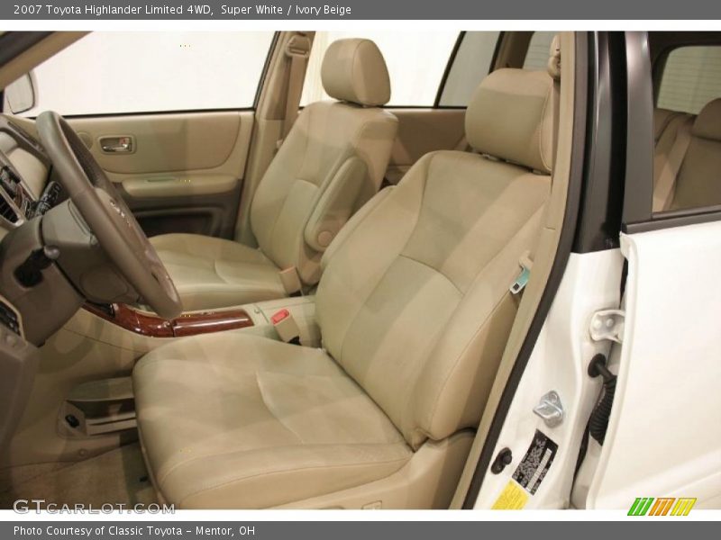 Super White / Ivory Beige 2007 Toyota Highlander Limited 4WD
