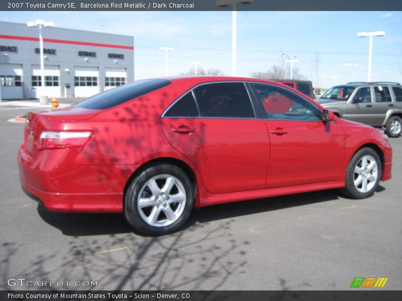 Barcelona Red Metallic / Dark Charcoal 2007 Toyota Camry SE