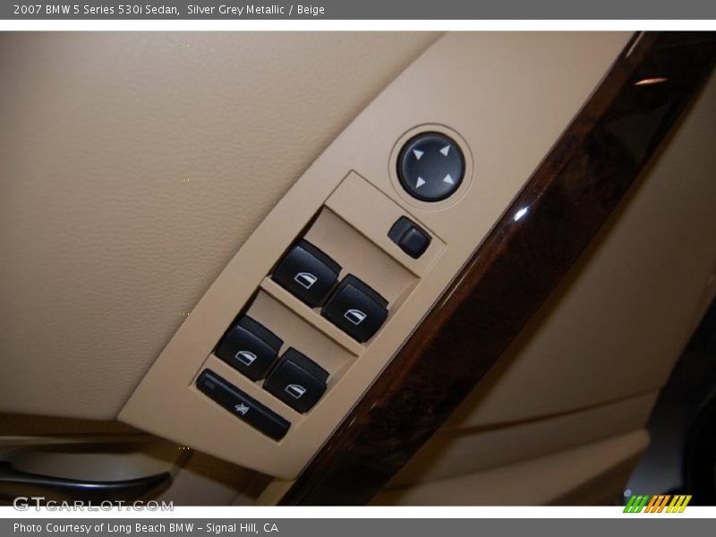 Silver Grey Metallic / Beige 2007 BMW 5 Series 530i Sedan