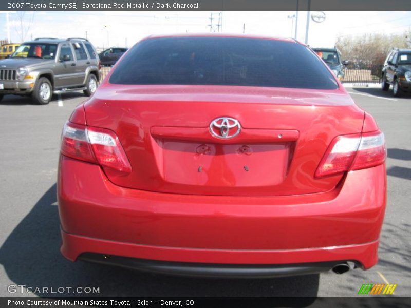 Barcelona Red Metallic / Dark Charcoal 2007 Toyota Camry SE
