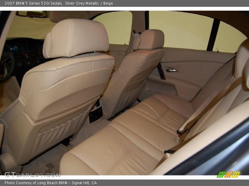 Silver Grey Metallic / Beige 2007 BMW 5 Series 530i Sedan