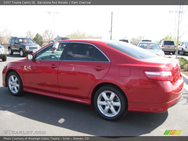 Barcelona Red Metallic / Dark Charcoal 2007 Toyota Camry SE