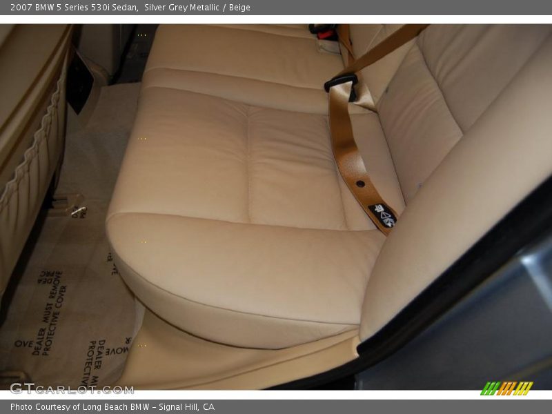 Silver Grey Metallic / Beige 2007 BMW 5 Series 530i Sedan