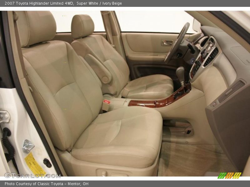 Super White / Ivory Beige 2007 Toyota Highlander Limited 4WD