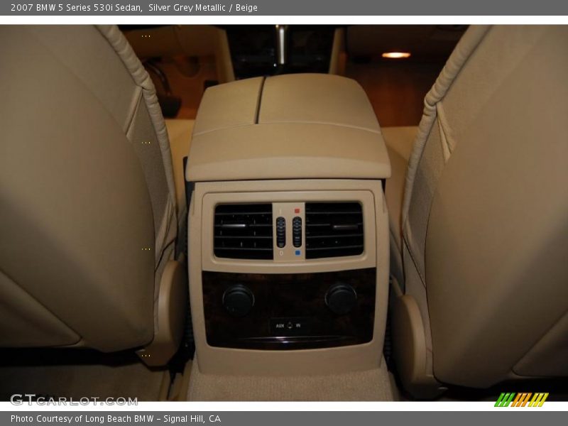 Silver Grey Metallic / Beige 2007 BMW 5 Series 530i Sedan