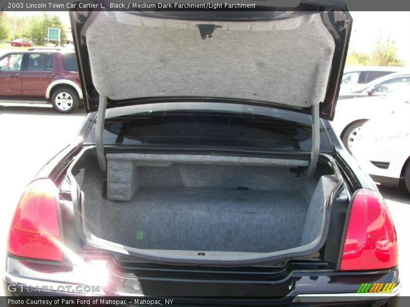 Black / Medium Dark Parchment/Light Parchment 2003 Lincoln Town Car Cartier L