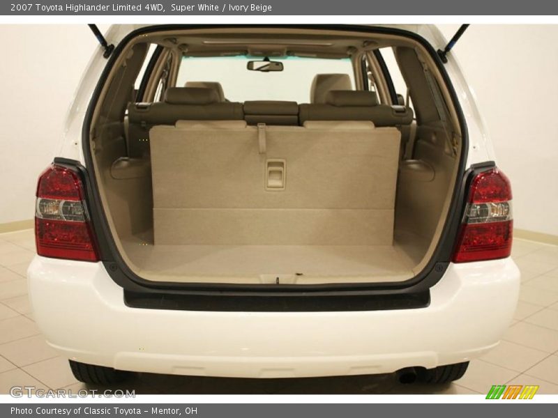 Super White / Ivory Beige 2007 Toyota Highlander Limited 4WD